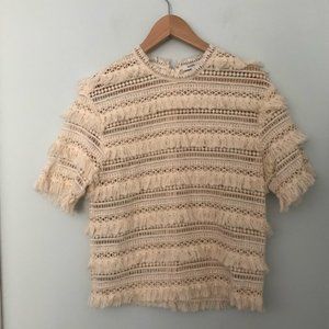 NWOT Goen J Crochet Blouse
